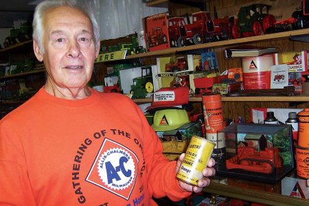 130 Pedal Tractors Strong: Allis-Chalmers Enthusiast Favors Antique Farm Toys Image